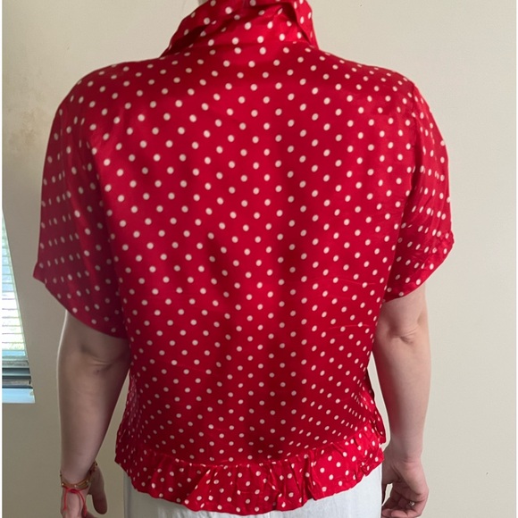 Comme des Garçons Short Sleeve Blouse with Peplum - Picture 2 of 3